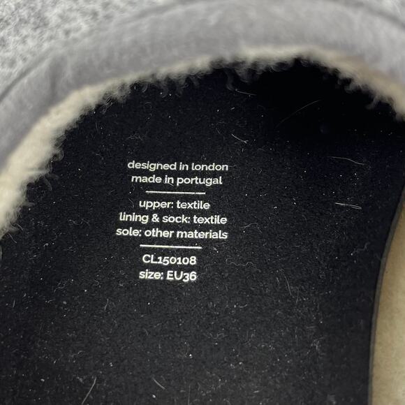 Mahabis Womens' wool felted lined classic gray slip on slippers (EU36 - US5.5) - Picture 11 of 11